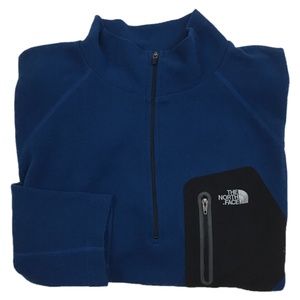 The North Face Mens Blue 1/4 Zip Pullover Large